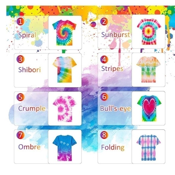 AGQ DIY Tie Dye Kit - 18 Colors Fabric Dye for Kids Adults, Permanent Tie Dye - Picture 9 of 9